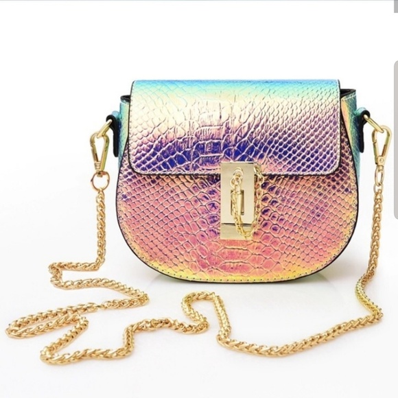 Metallic hologram crossbody bag - Picture 3 of 4
